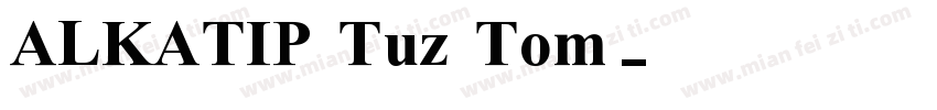 ALKATIP Tuz Tom字体转换